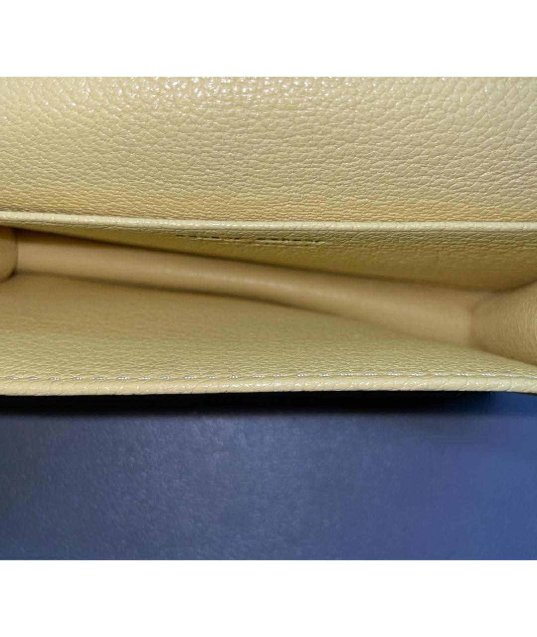 MIU MIU Желтый кожаный кардхолдер, фото 7