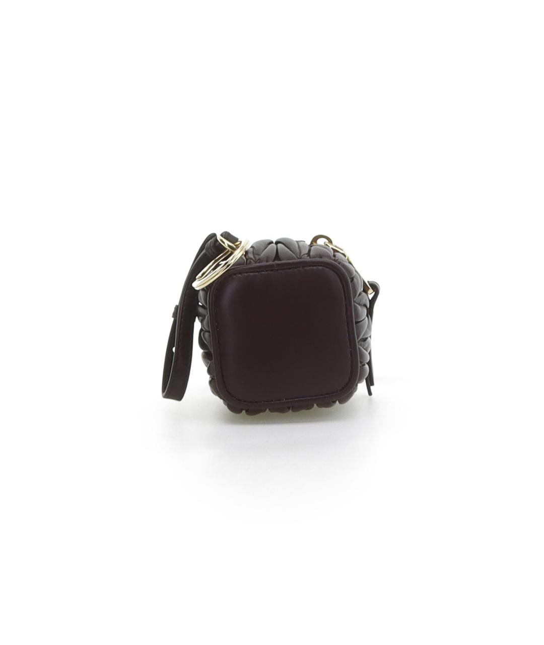 MIU MIU Коричневая кожаная сумка с короткими ручками, фото 3