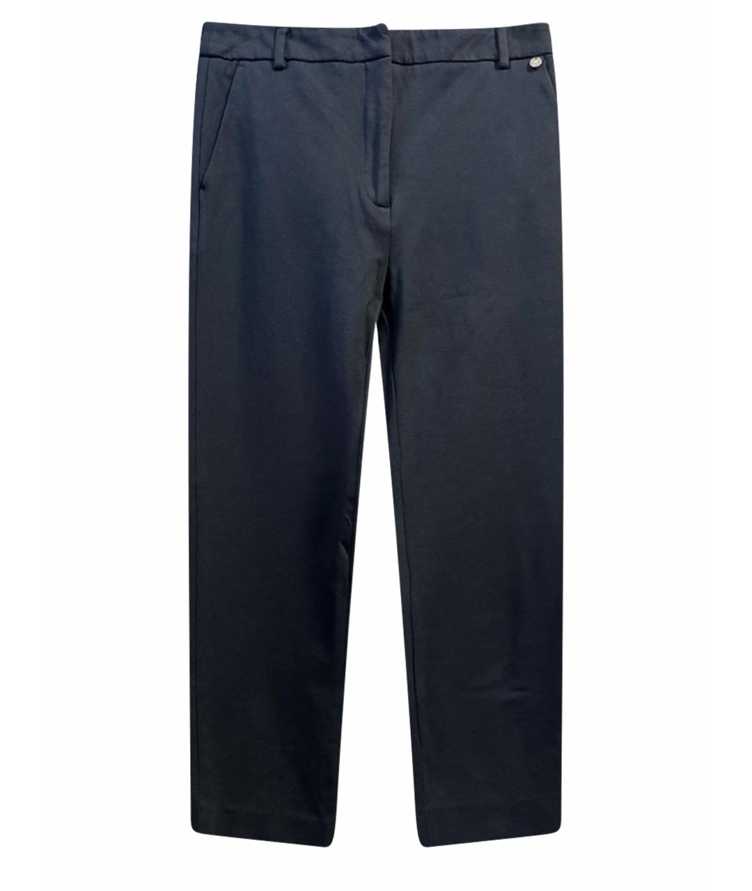 LIU JO Черные вискозные брюки узкие, фото 1