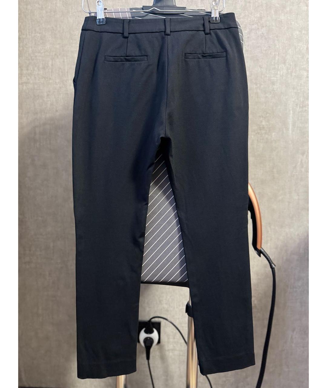 LIU JO Черные вискозные брюки узкие, фото 2