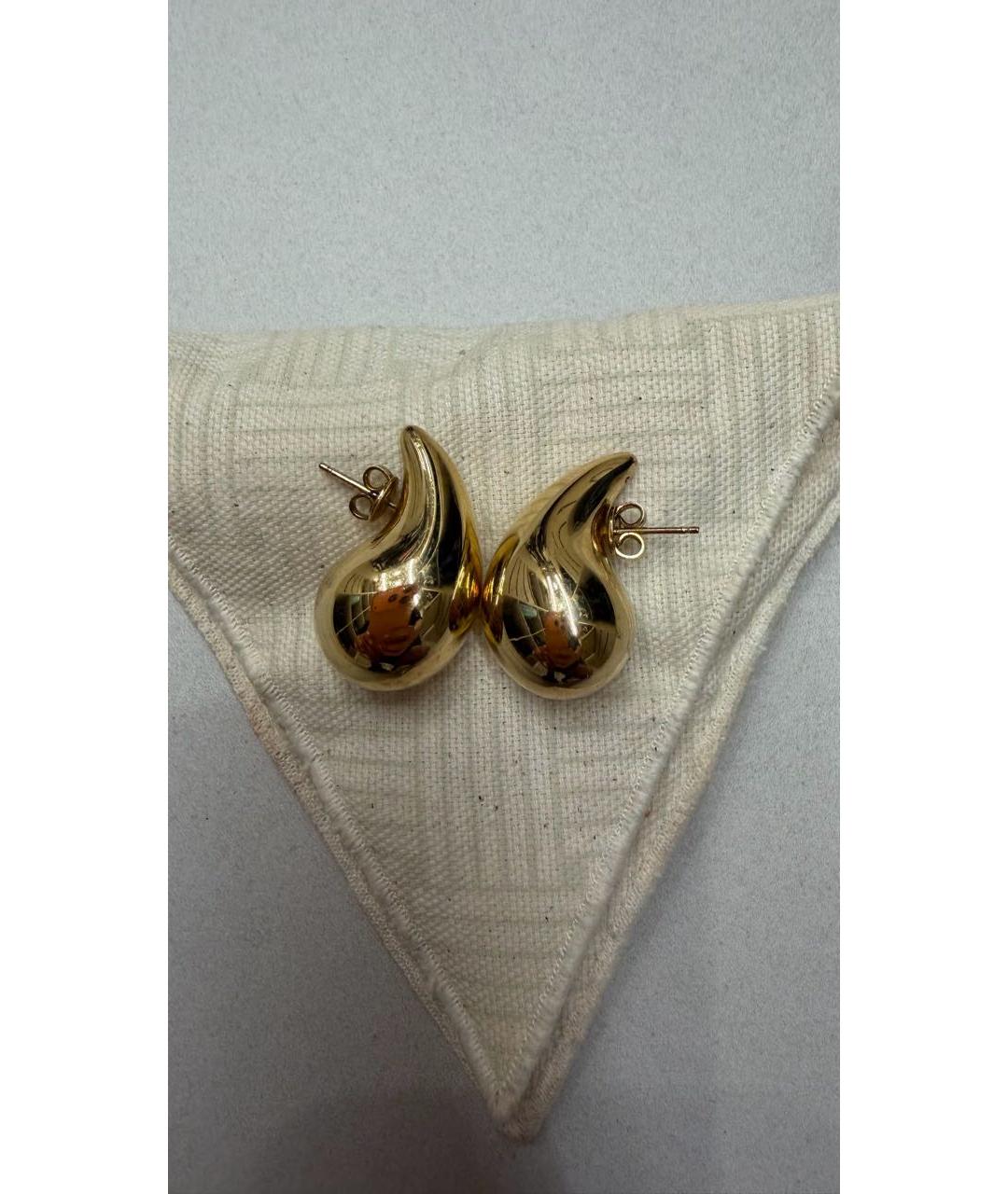 BOTTEGA VENETA Золотые позолоченные серьги, фото 3