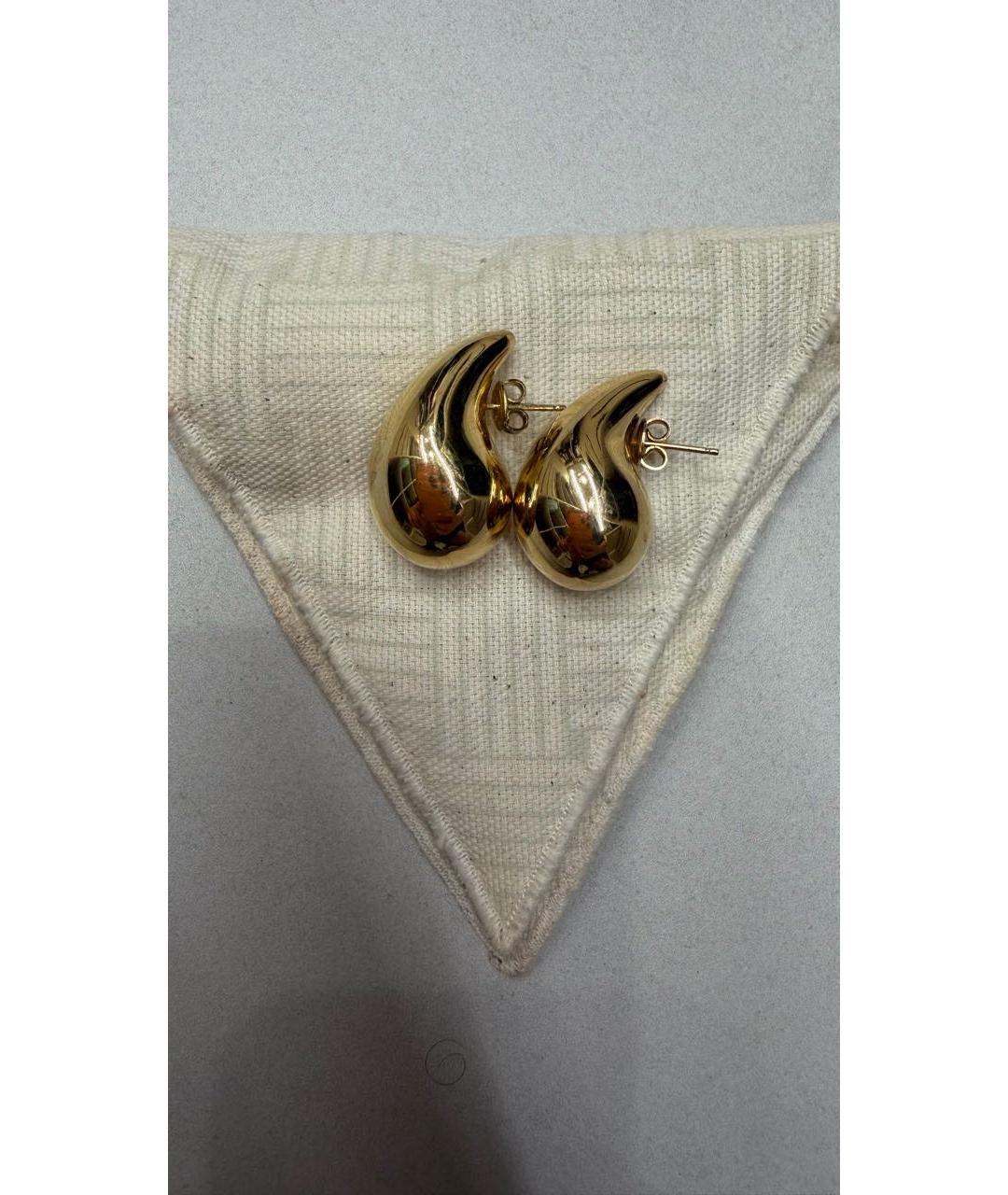 BOTTEGA VENETA Золотые позолоченные серьги, фото 4