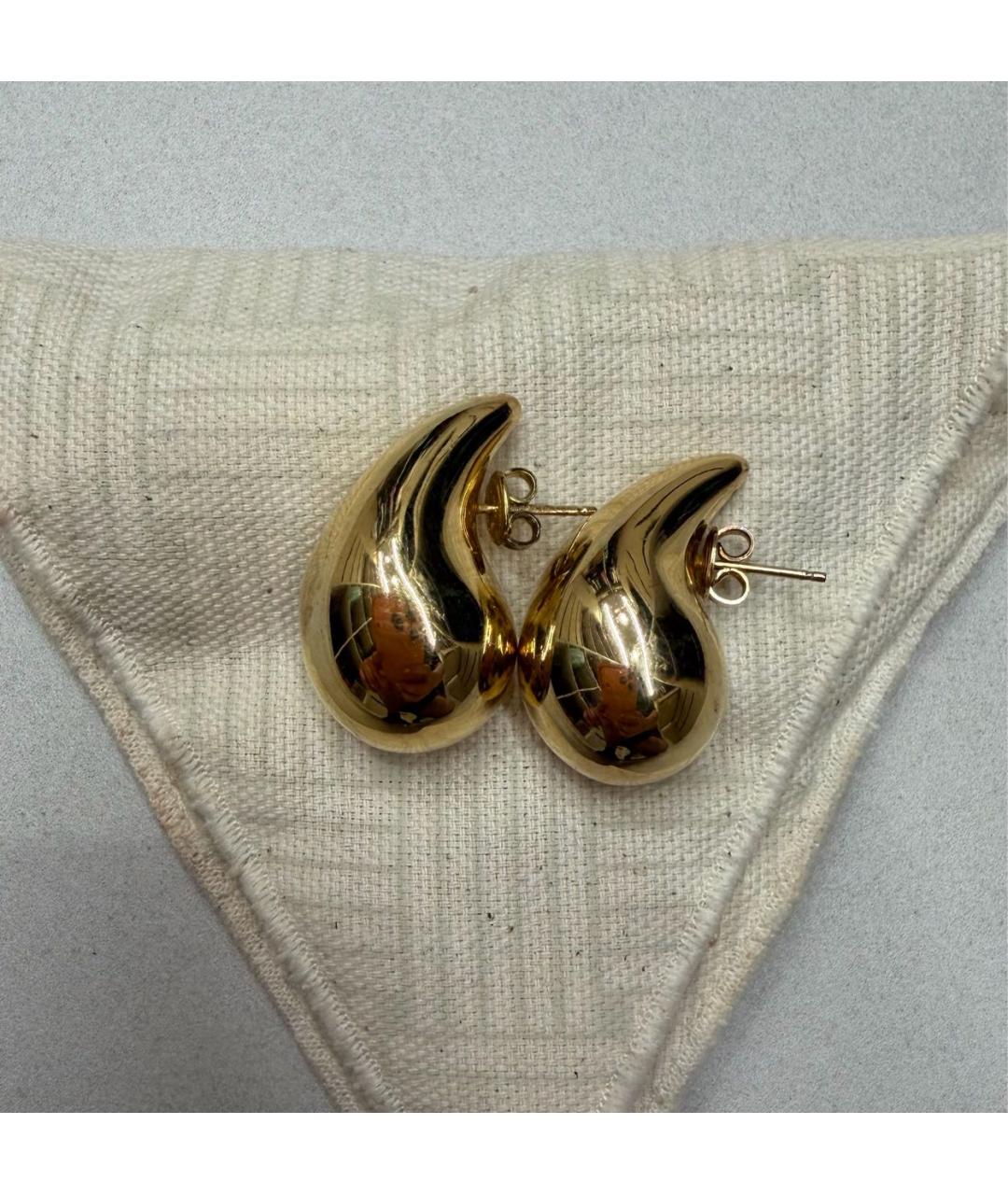 BOTTEGA VENETA Золотые позолоченные серьги, фото 5