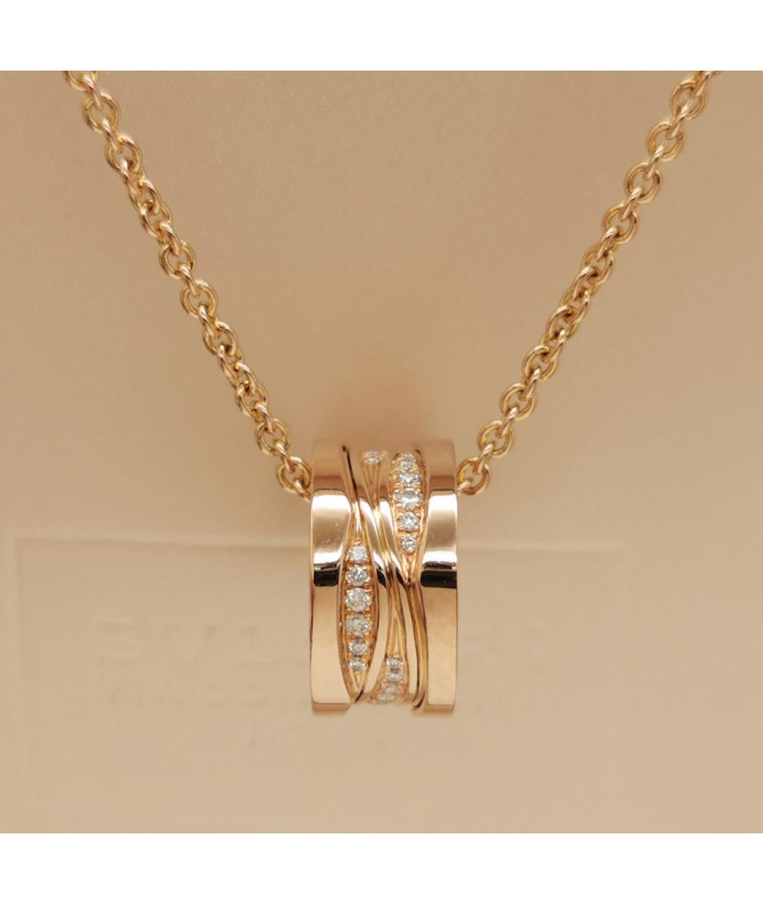BVLGARI Золотая подвеска из розового золота, фото 2