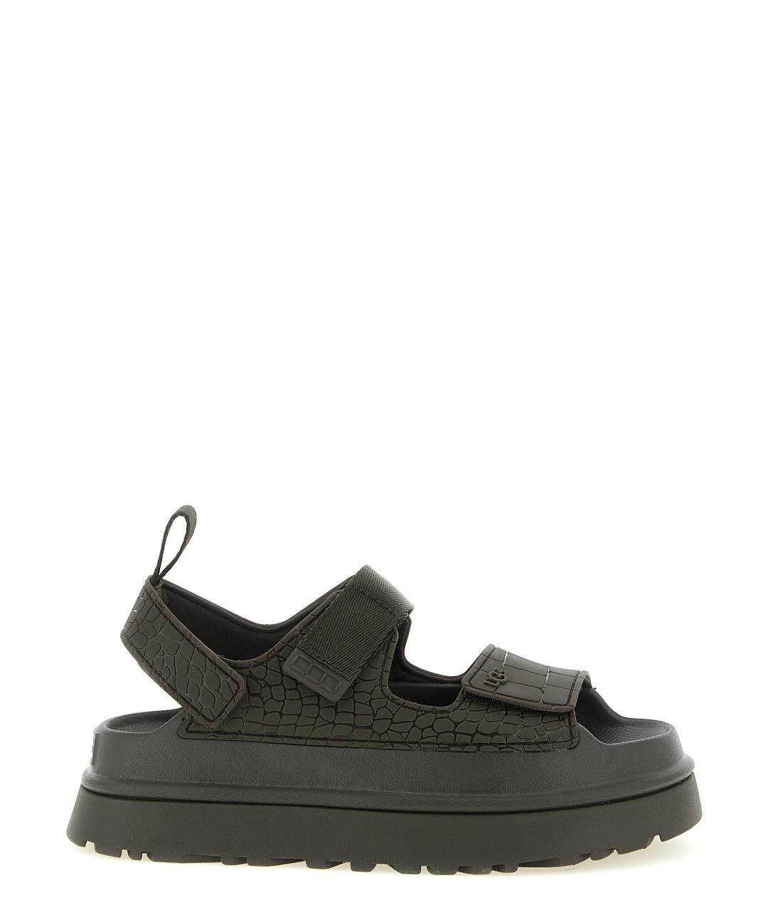 UGG AUSTRALIA Коричневые синтетические сандалии, фото 1