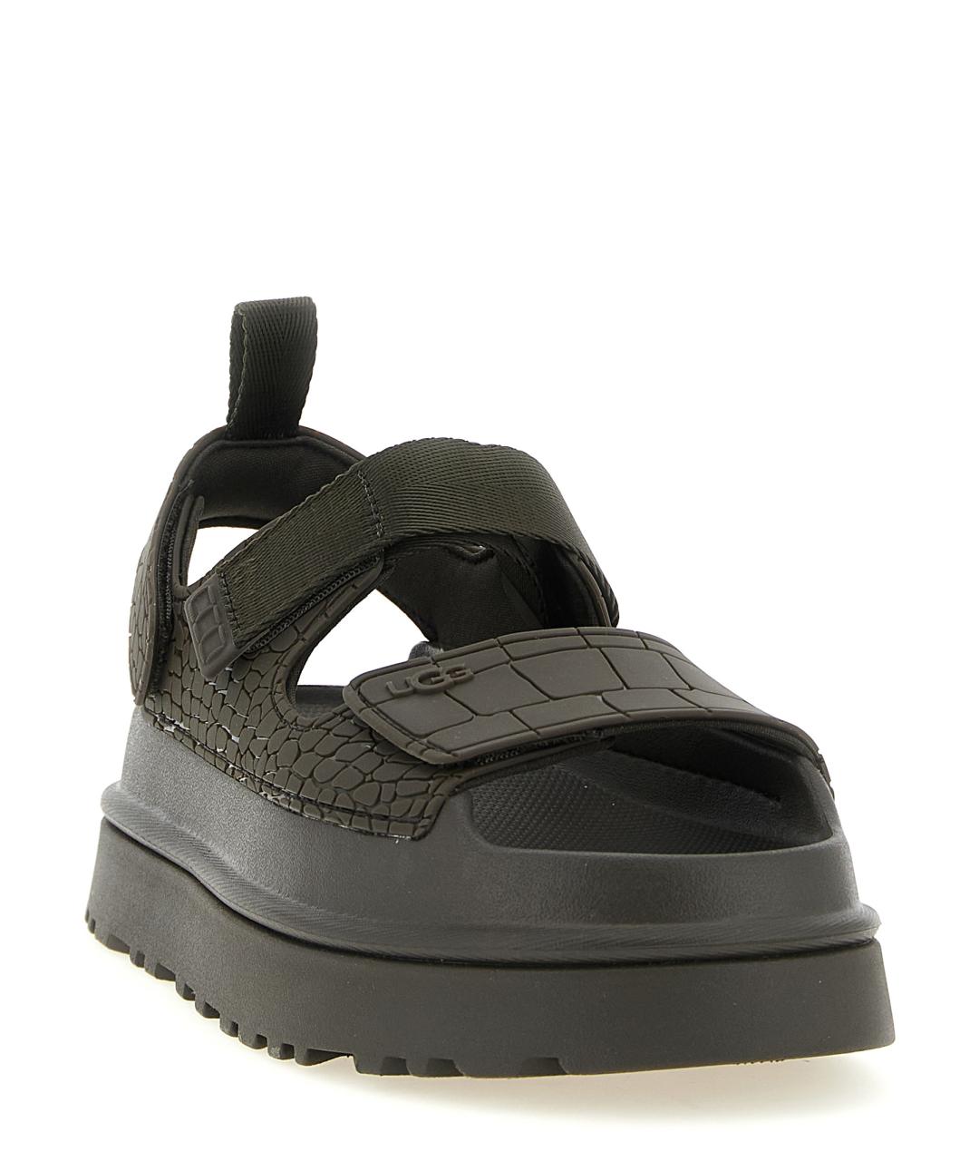 UGG AUSTRALIA Коричневые синтетические сандалии, фото 2