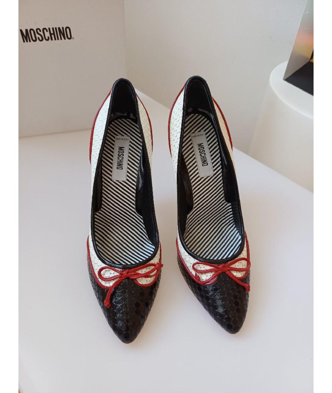 MOSCHINO Мульти кожаные туфли, фото 7