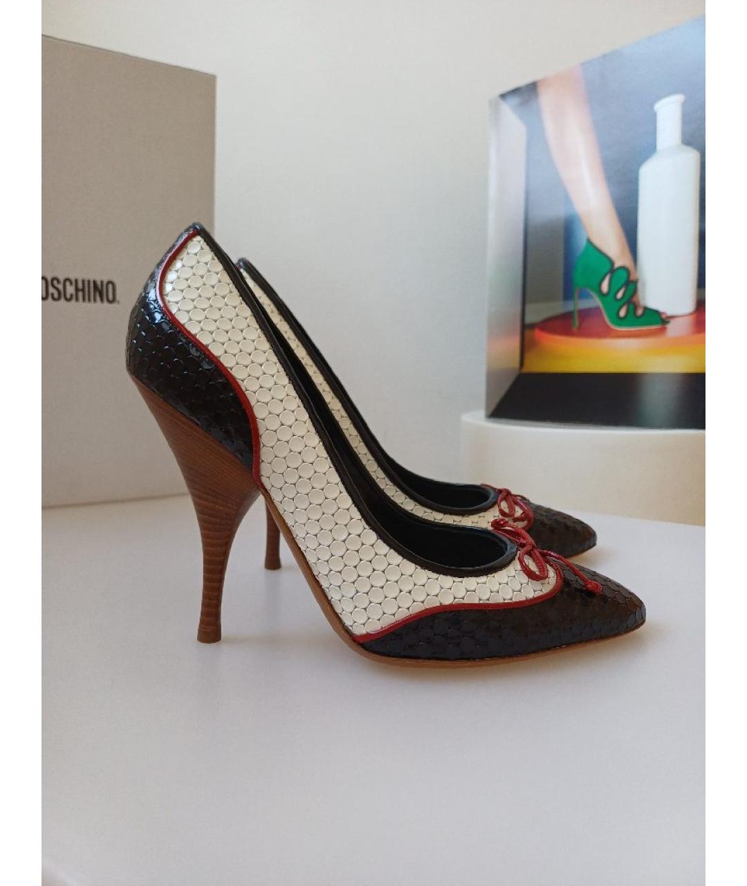 MOSCHINO Мульти кожаные туфли, фото 3