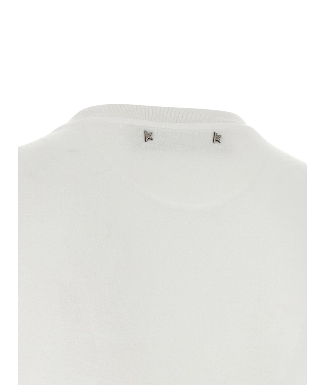 GOLDEN GOOSE DELUXE BRAND Белая футболка, фото 4