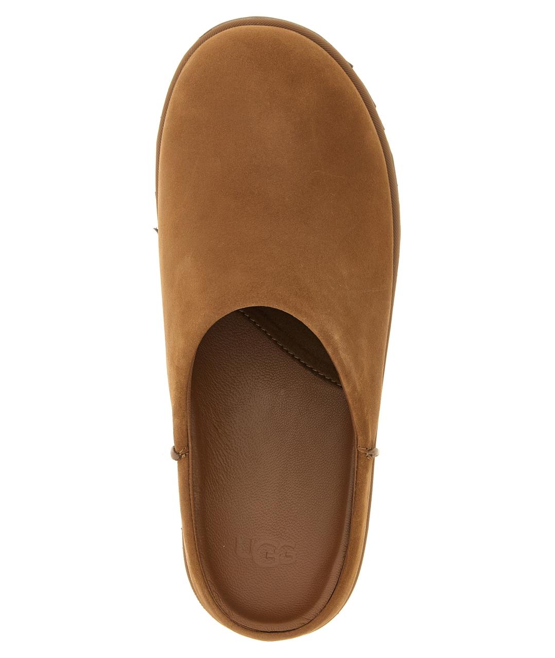 UGG AUSTRALIA Коричневые нубуковые сабо, фото 4