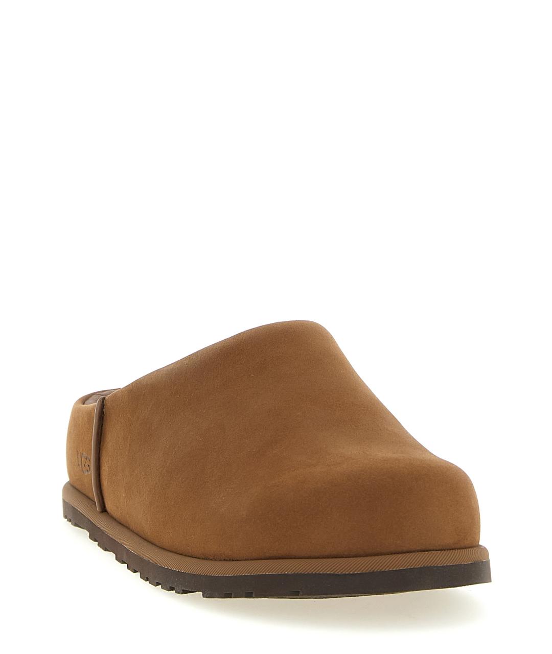 UGG AUSTRALIA Коричневые нубуковые сабо, фото 2