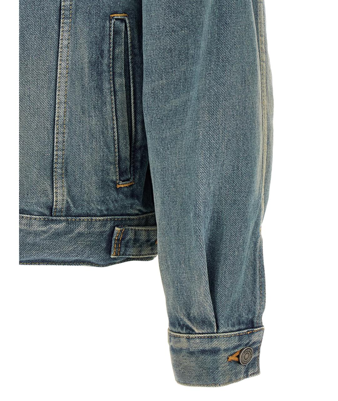 SAINT LAURENT Синяя хлопковая куртка, фото 4