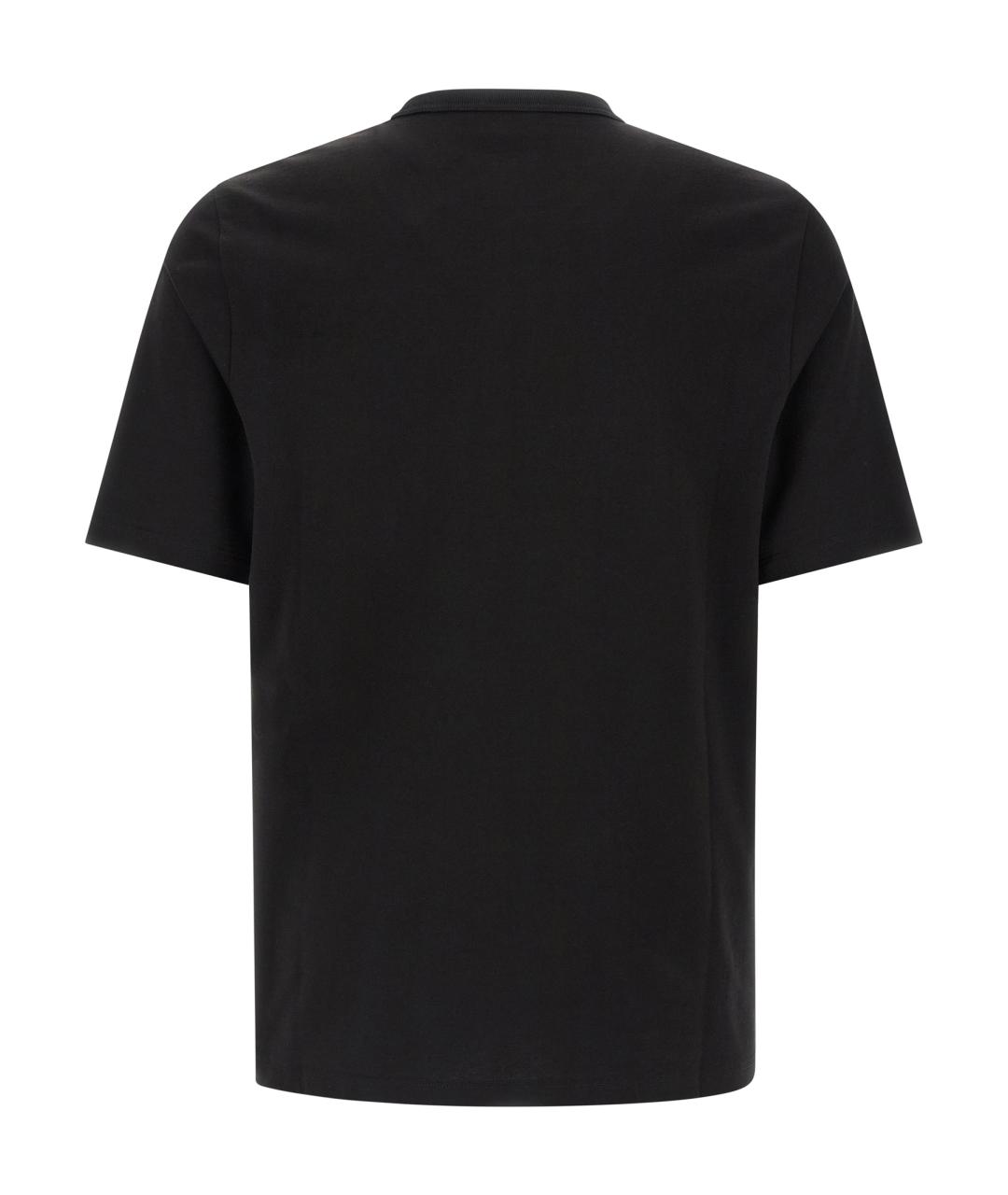 SAINT LAURENT Черная хлопковая футболка, фото 2
