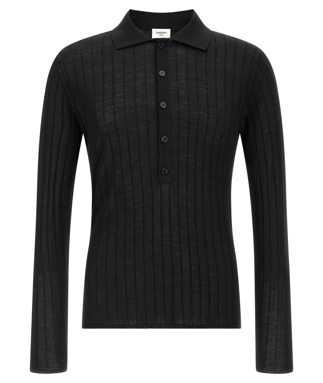 SAINT LAURENT Черный шерстяной джемпер / свитер, фото 1