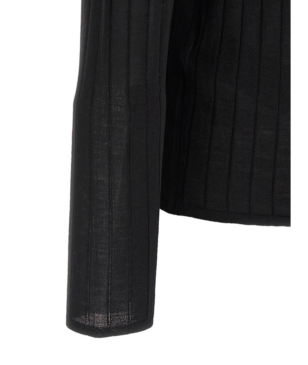 SAINT LAURENT Черный шерстяной джемпер / свитер, фото 4