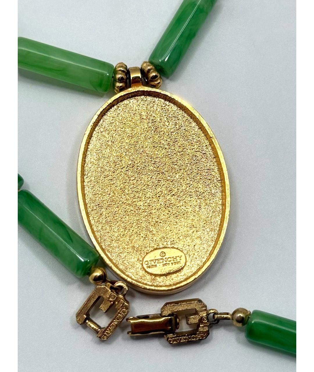 GIVENCHY Мульти нефритовое колье, фото 7