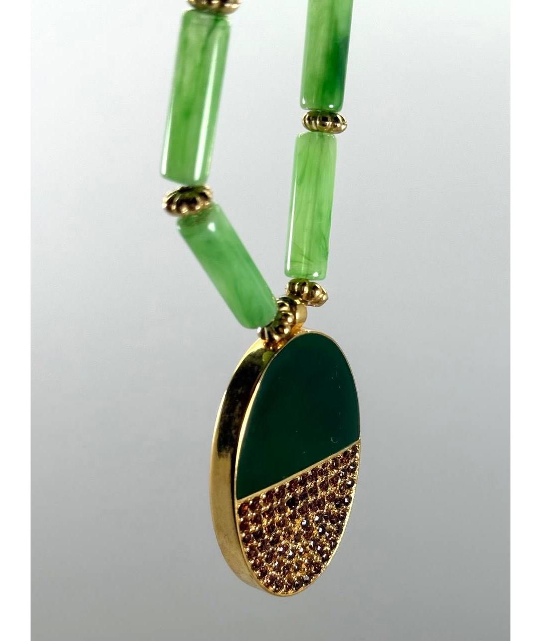 GIVENCHY Мульти нефритовое колье, фото 3