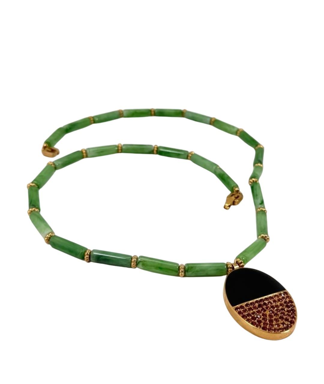 GIVENCHY Мульти нефритовое колье, фото 10