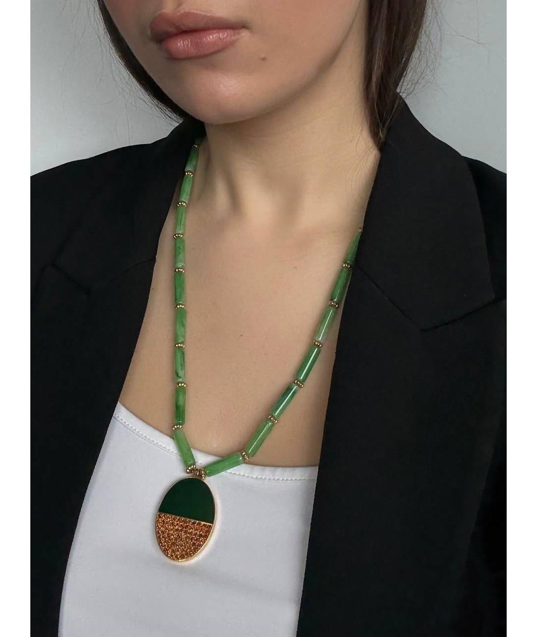 GIVENCHY Мульти нефритовое колье, фото 2