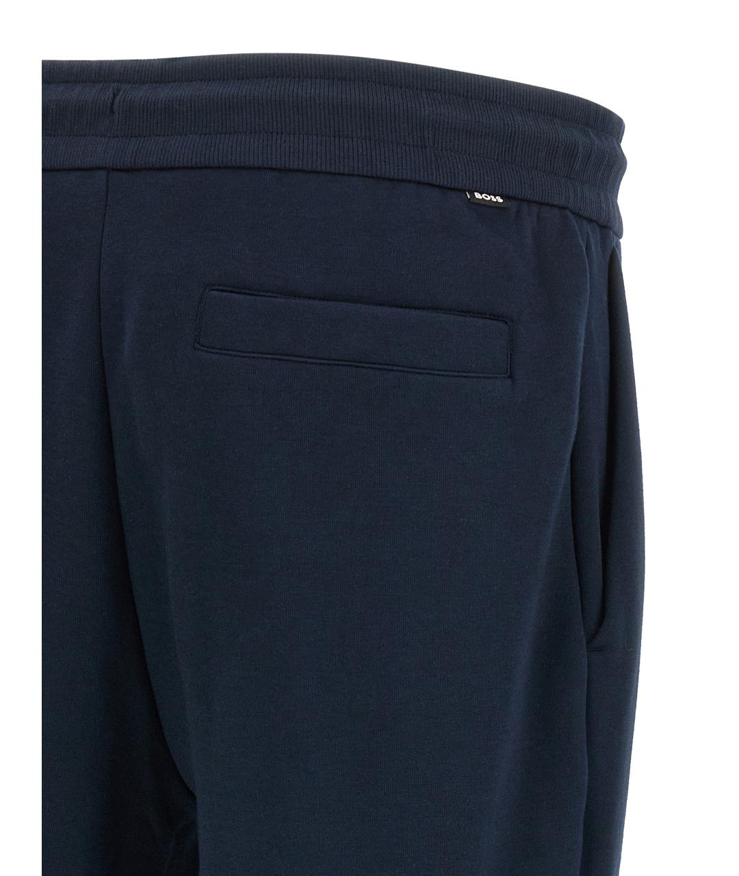 HUGO BOSS Синие хлопковые повседневные брюки, фото 4