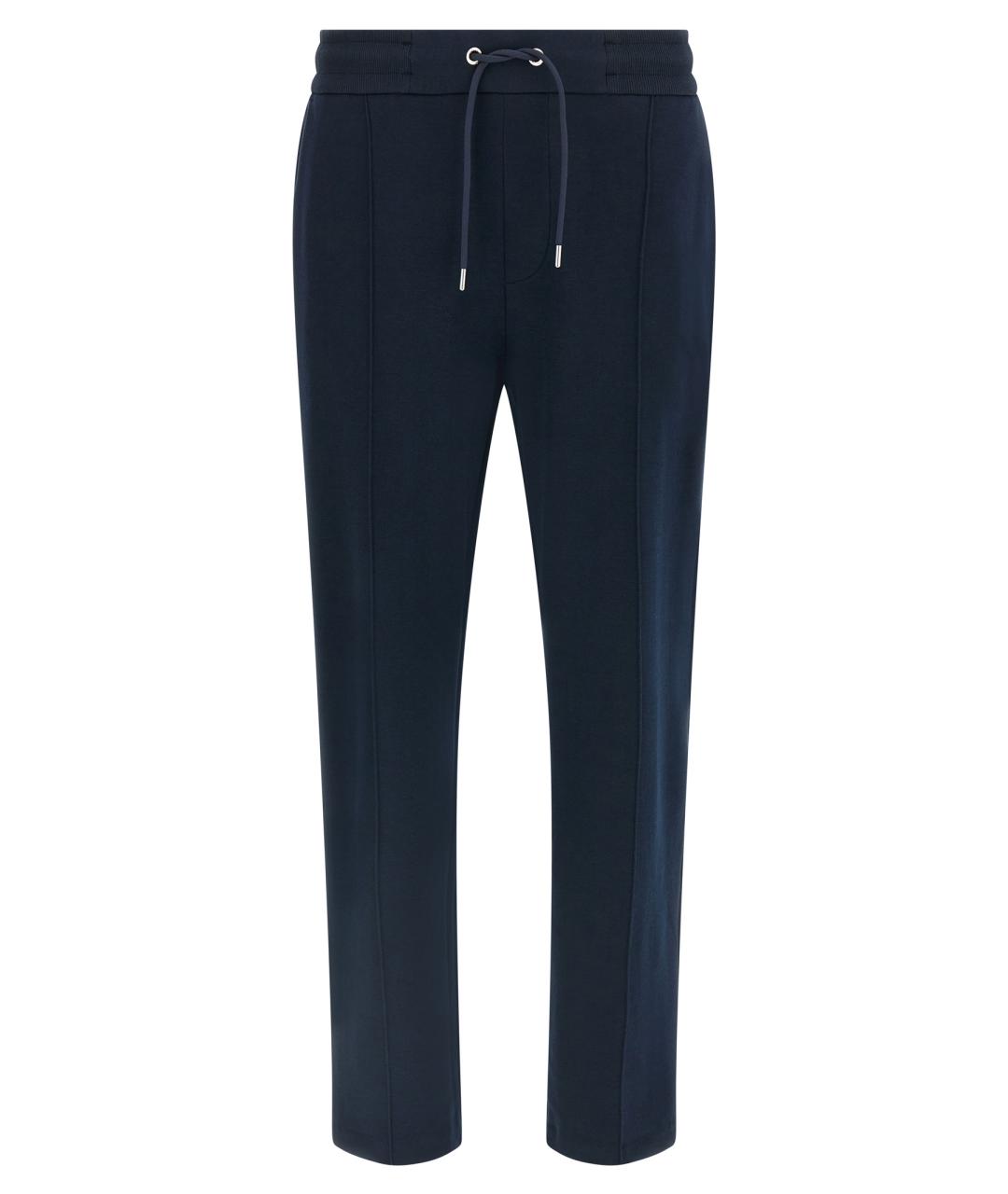 HUGO BOSS Синие хлопковые повседневные брюки, фото 1