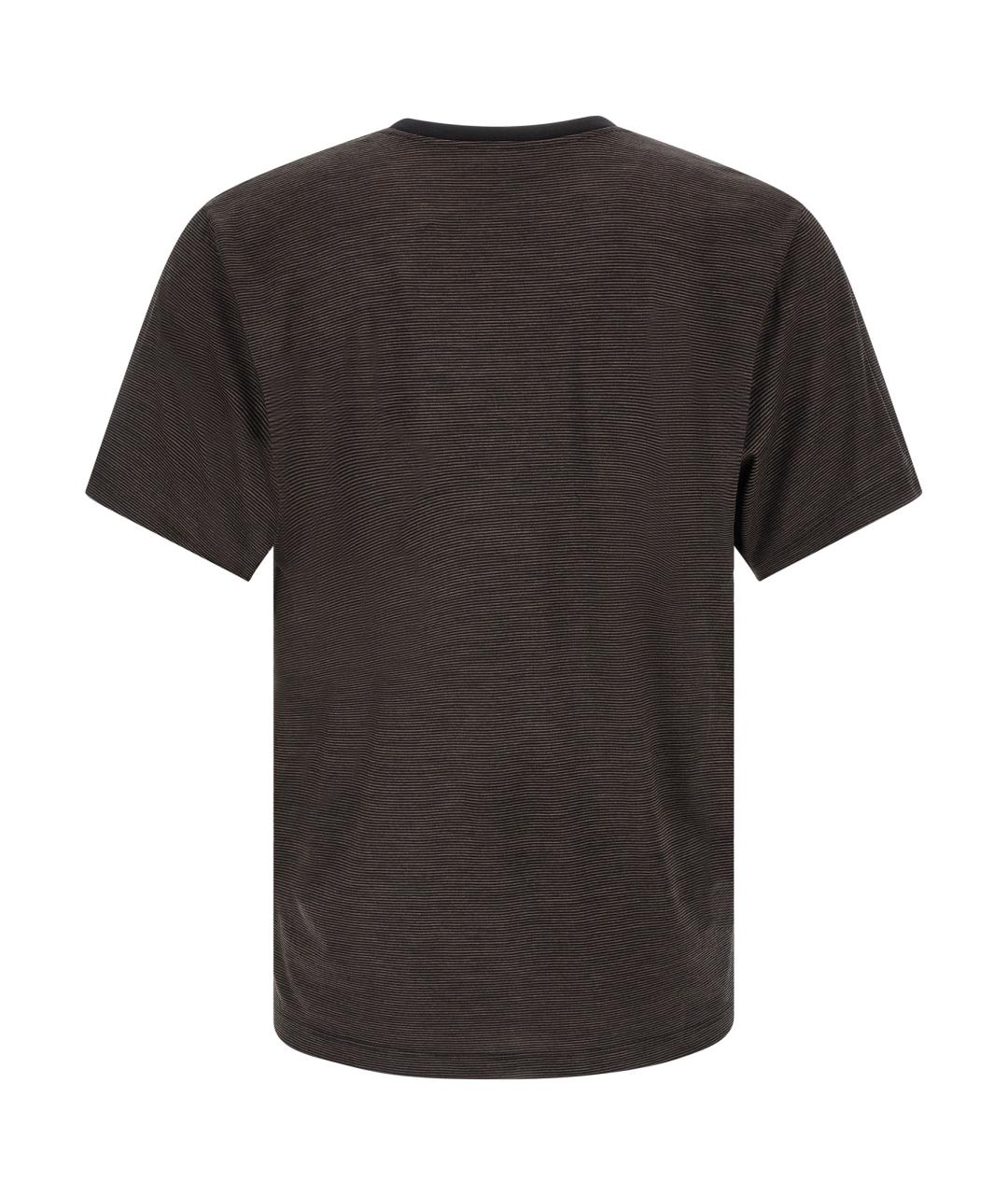 SAINT LAURENT Коричневая футболка, фото 2