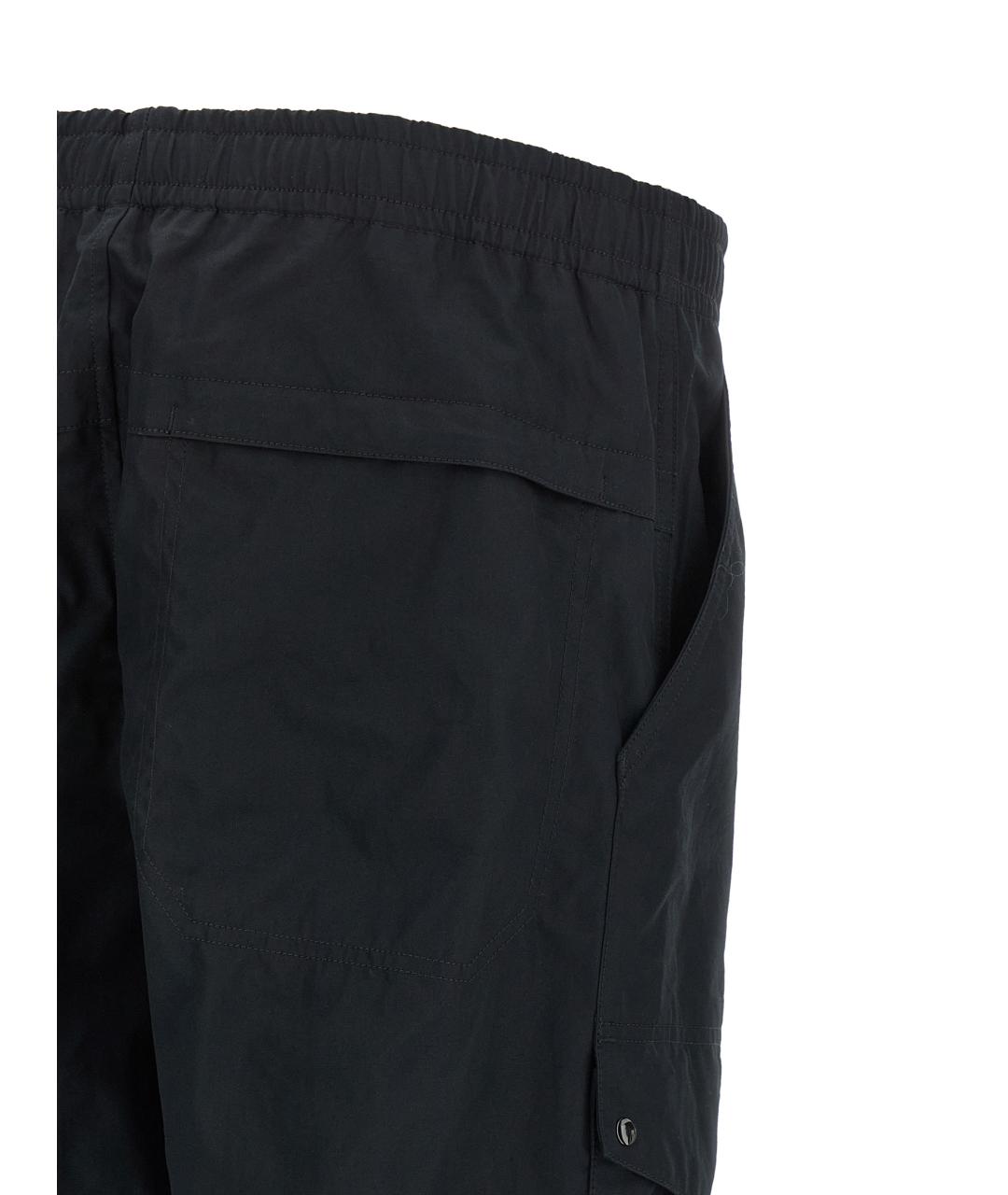 STONE ISLAND Черные хлопковые повседневные брюки, фото 4