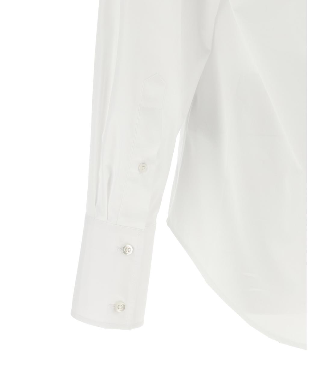 MAISON MARGIELA Белая хлопковая кэжуал рубашка, фото 4