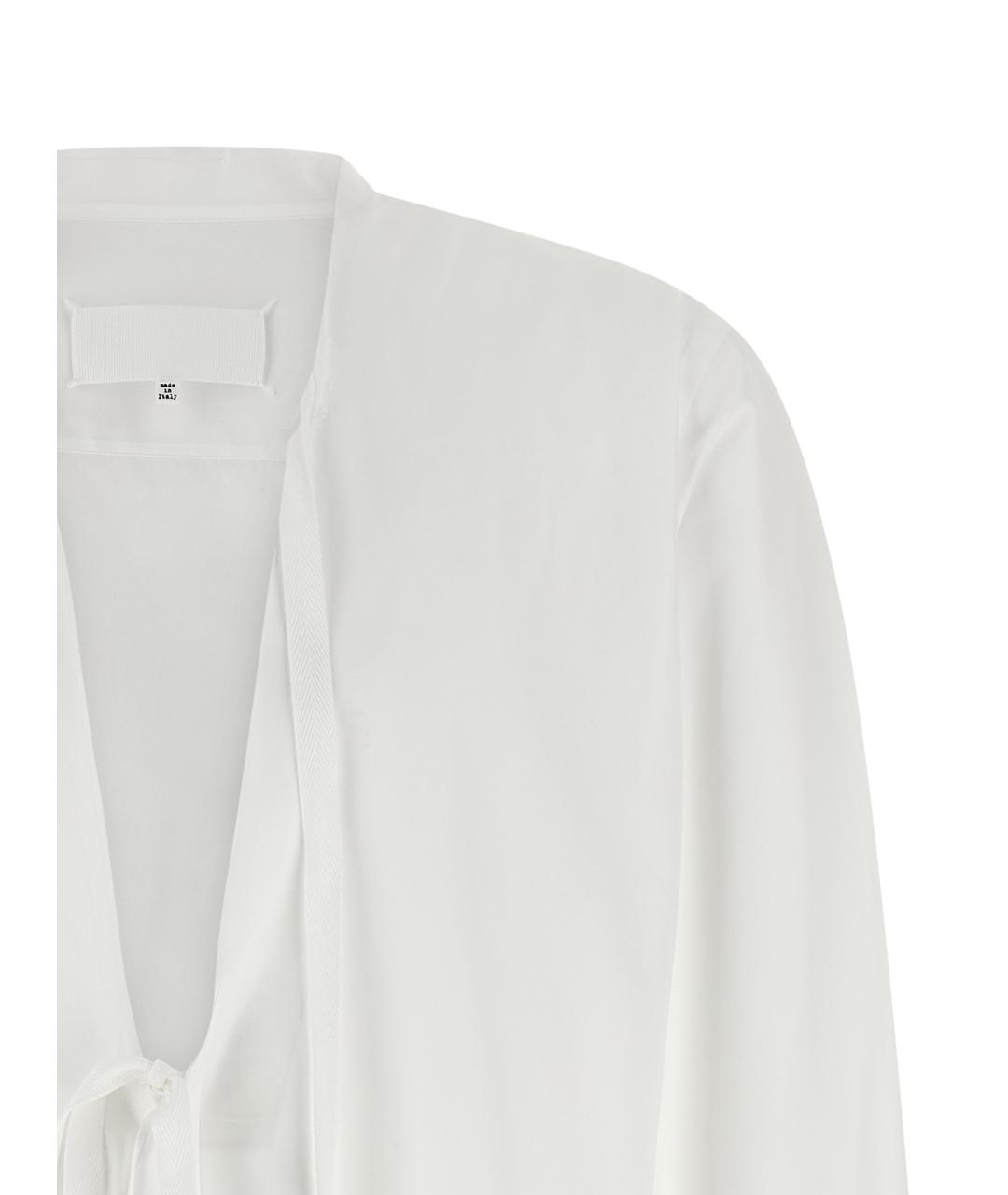 MAISON MARGIELA Белая хлопковая кэжуал рубашка, фото 3