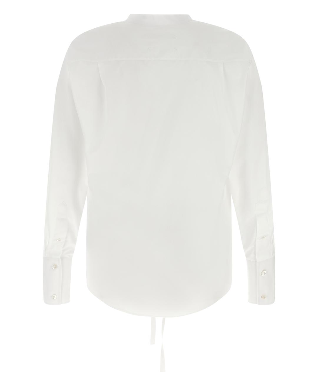 MAISON MARGIELA Белая хлопковая кэжуал рубашка, фото 2