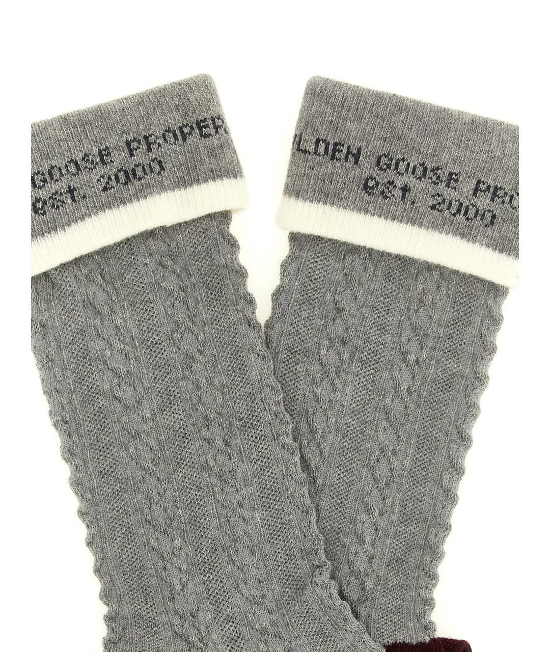 GOLDEN GOOSE DELUXE BRAND Серые носки, чулки и колготы, фото 3