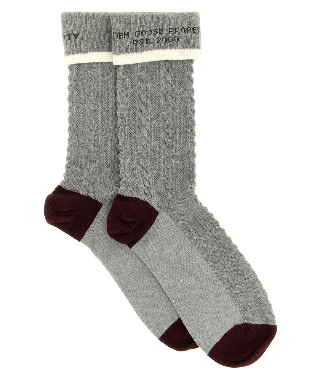 GOLDEN GOOSE DELUXE BRAND Серые носки, чулки и колготы, фото 1