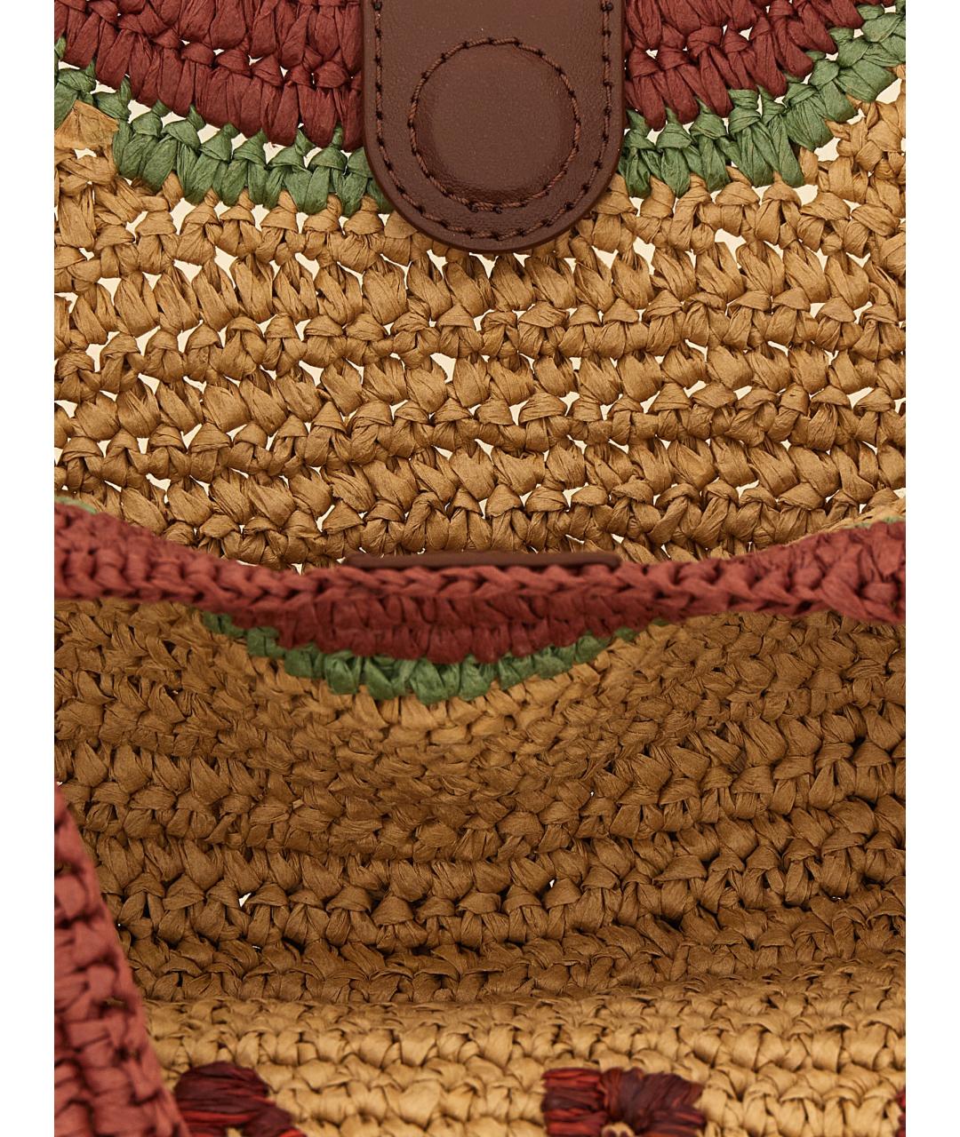 MARNI Бежевая пелетеная сумка тоут, фото 4