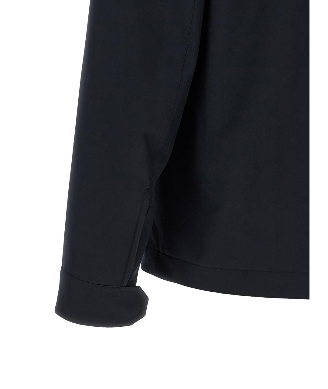 ZEGNA Темно-синяя полиэстеровая куртка, фото 4