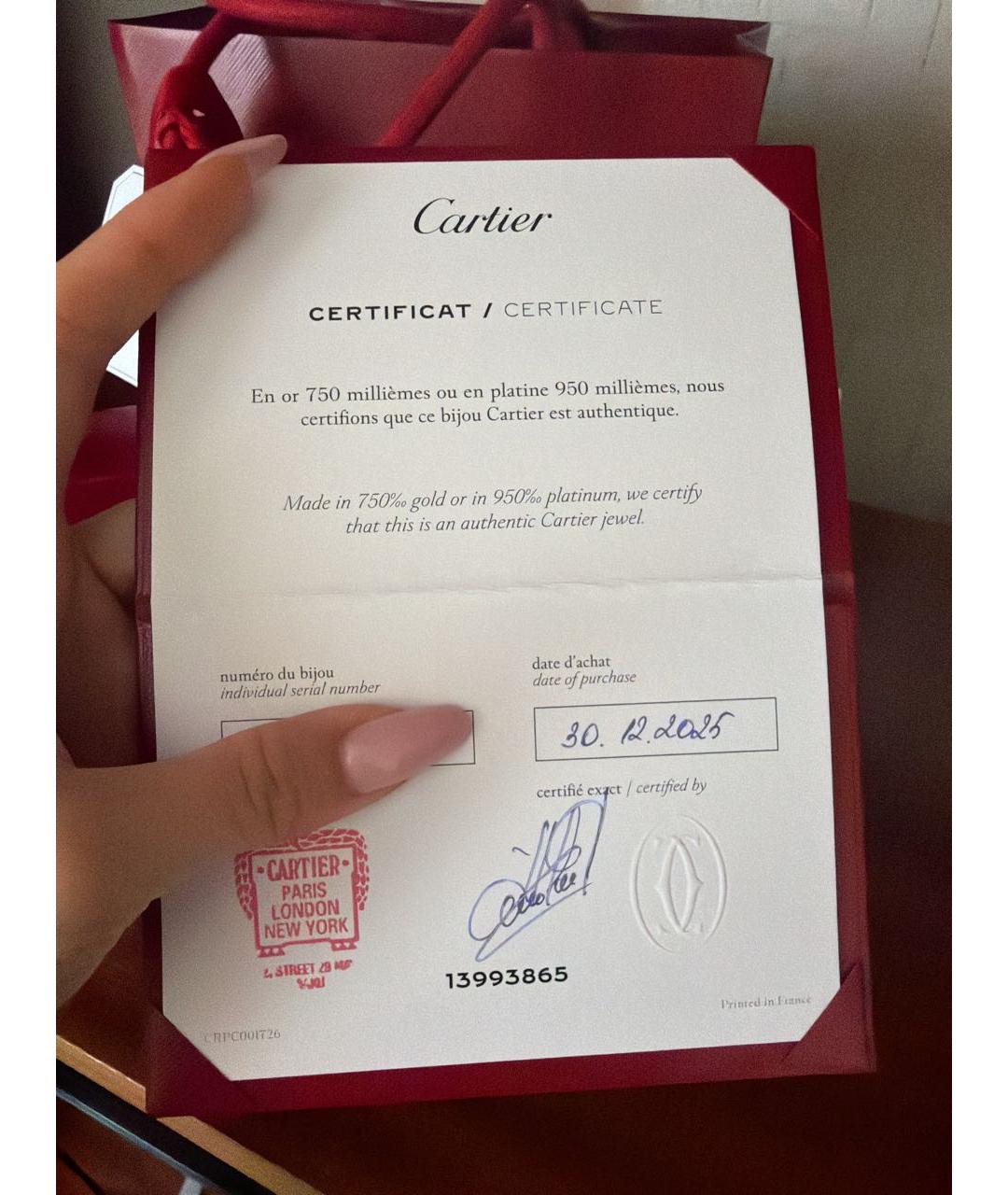 CARTIER Желтые серьги из желтого золота, фото 5