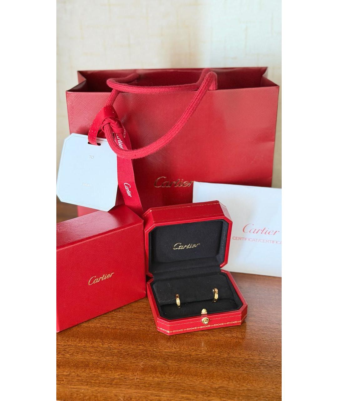 CARTIER Желтые серьги из желтого золота, фото 3