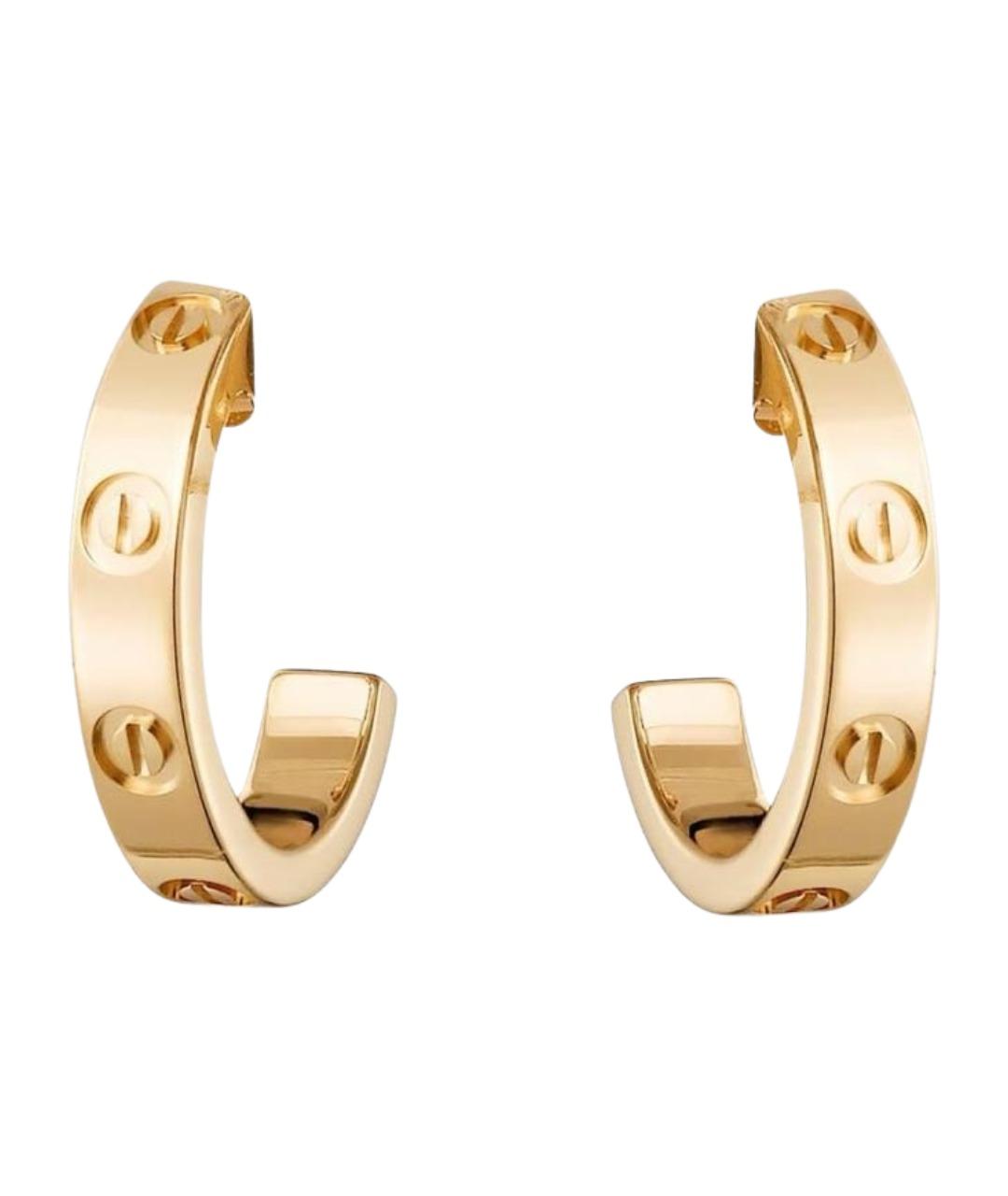 CARTIER Желтые серьги из желтого золота, фото 1