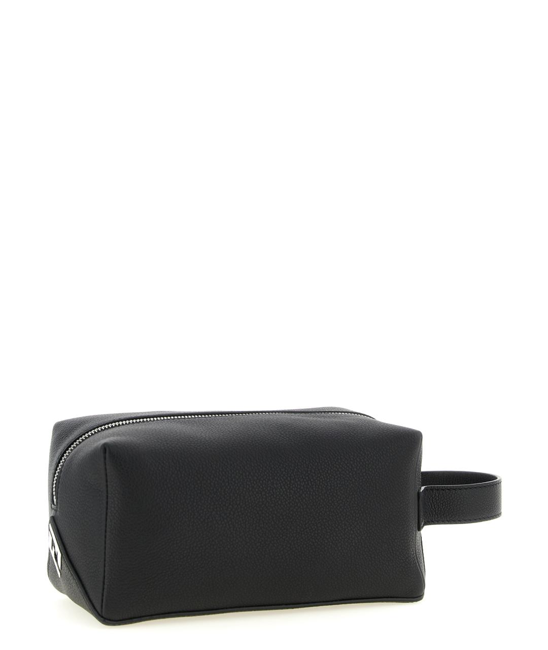 FENDI Черная кожаная барсетка, фото 2