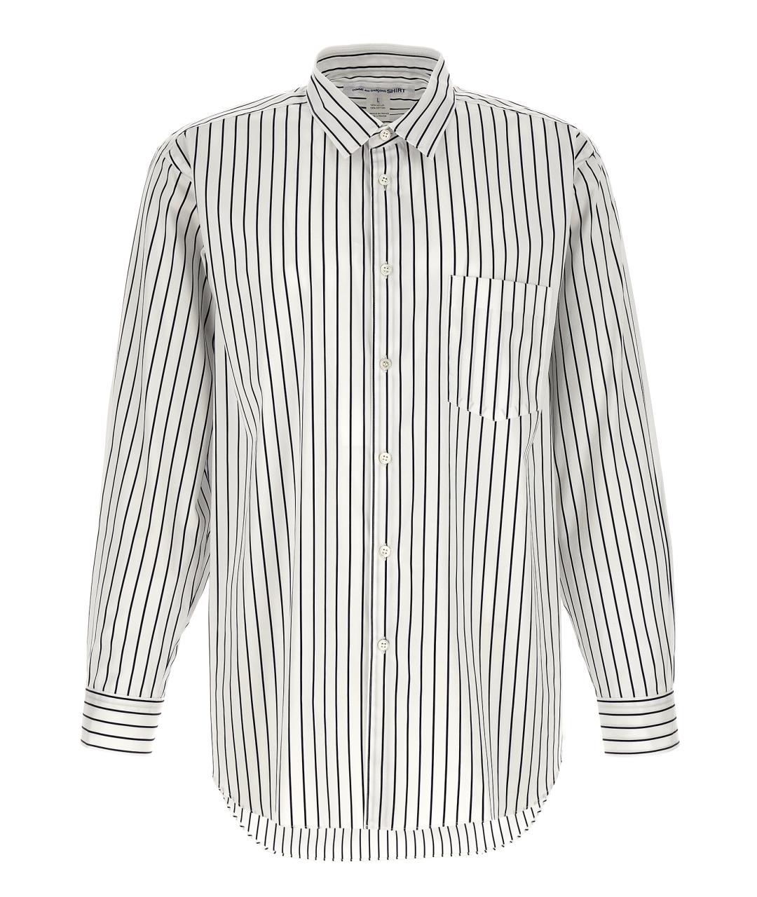 COMME DES GARÇONS SHIRT Белая хлопковая кэжуал рубашка, фото 1