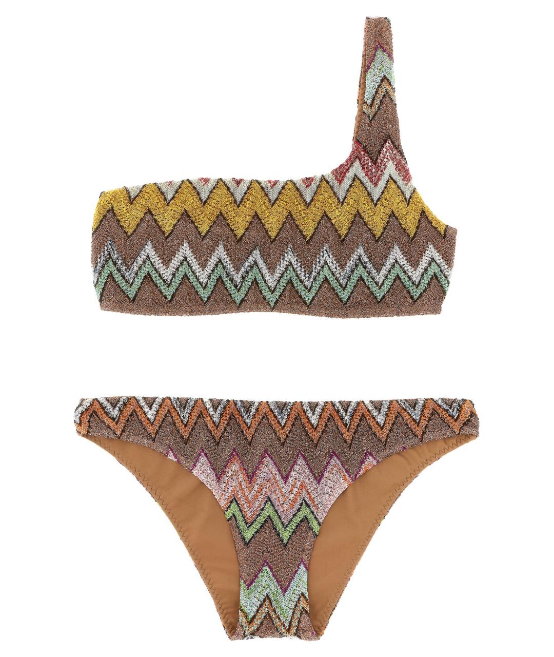 MISSONI Коричневый вискозный купальник, фото 1