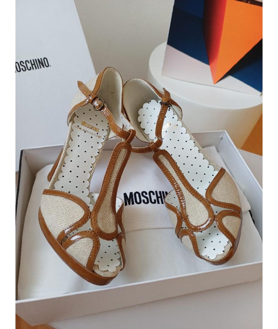 MOSCHINO Мульти кожаные туфли, фото 2