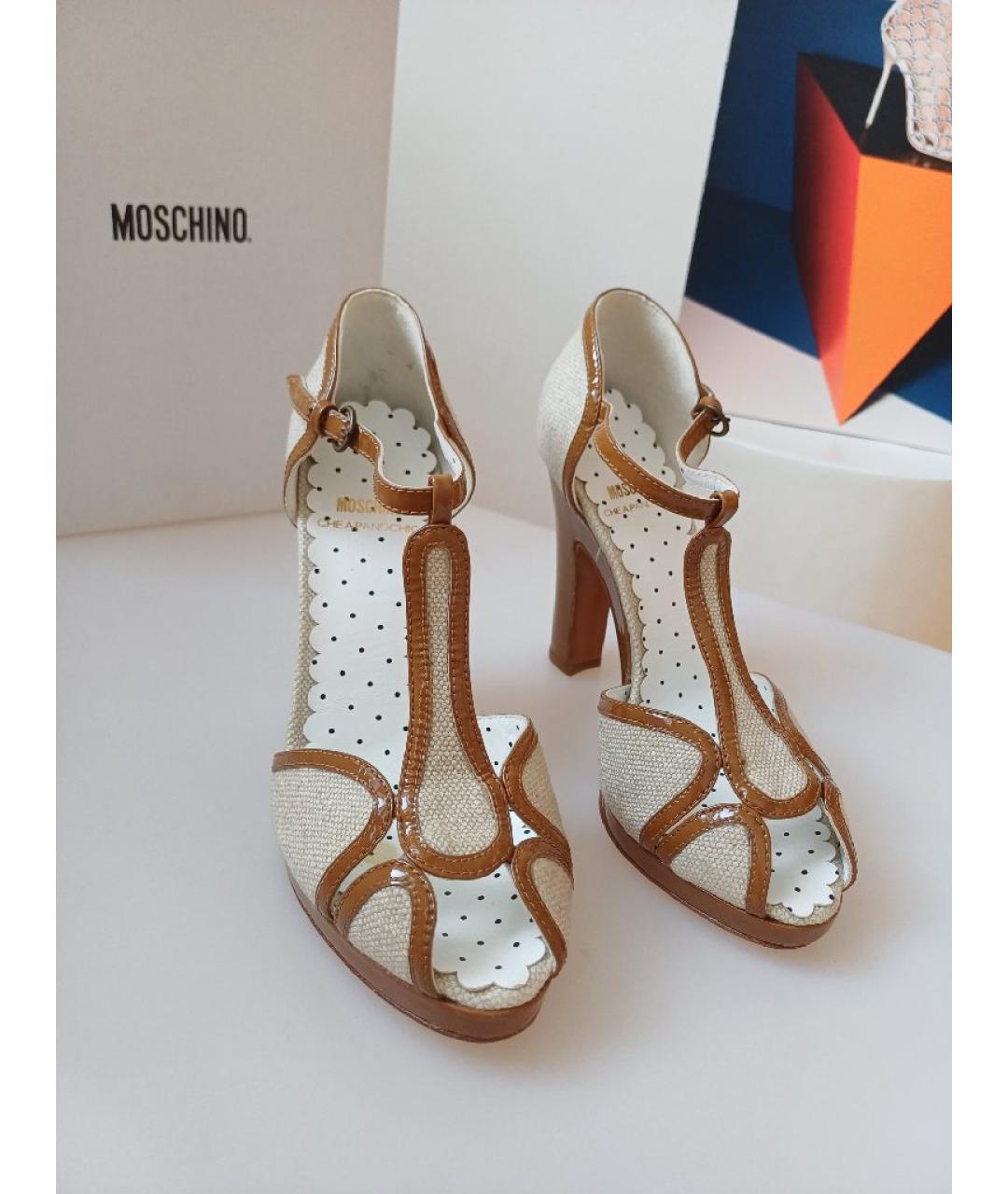 MOSCHINO Мульти кожаные туфли, фото 6