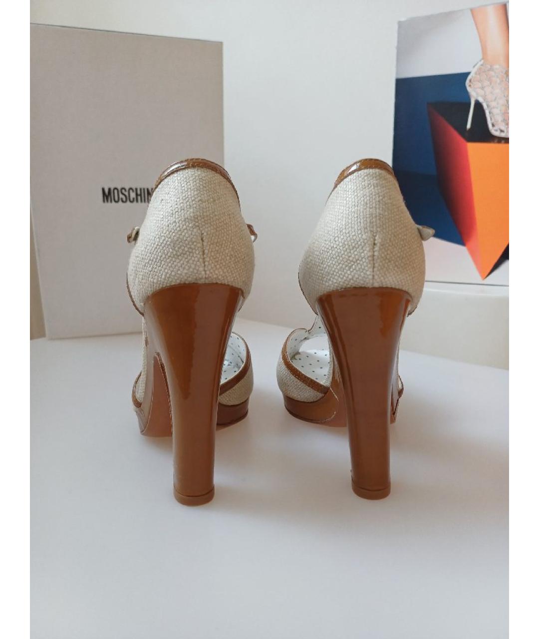 MOSCHINO Мульти кожаные туфли, фото 8