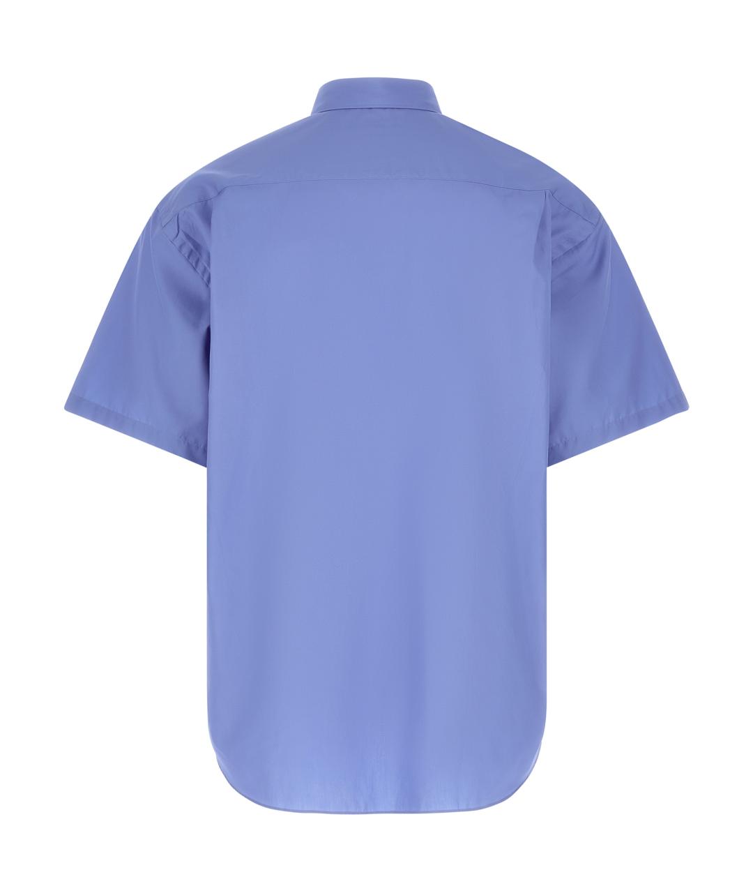 COMME DES GARÇONS HOMME PLUS Голубая хлопковая кэжуал рубашка, фото 2