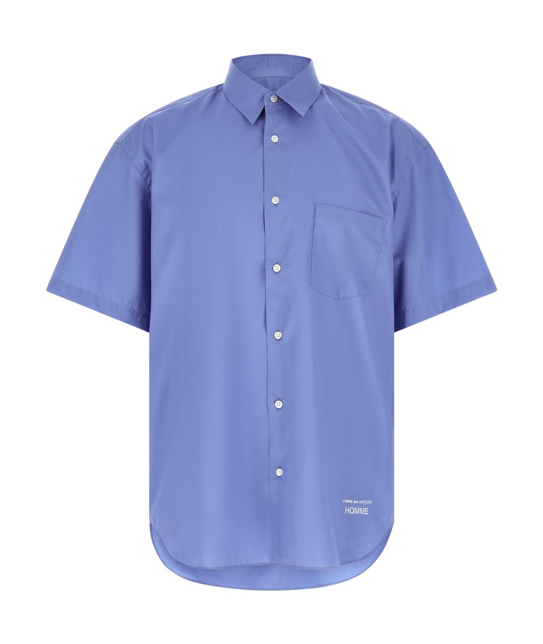 COMME DES GARÇONS HOMME PLUS Голубая хлопковая кэжуал рубашка, фото 1