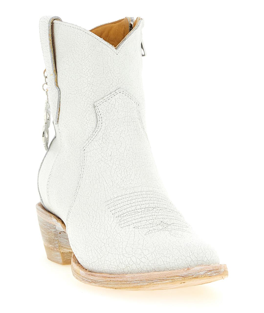 COMME DES GARÇONS Белые кожаные ботильоны, фото 2