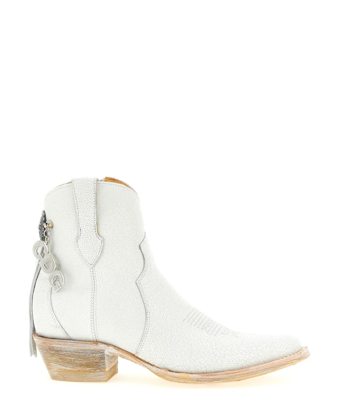 COMME DES GARÇONS Белые кожаные ботильоны, фото 1