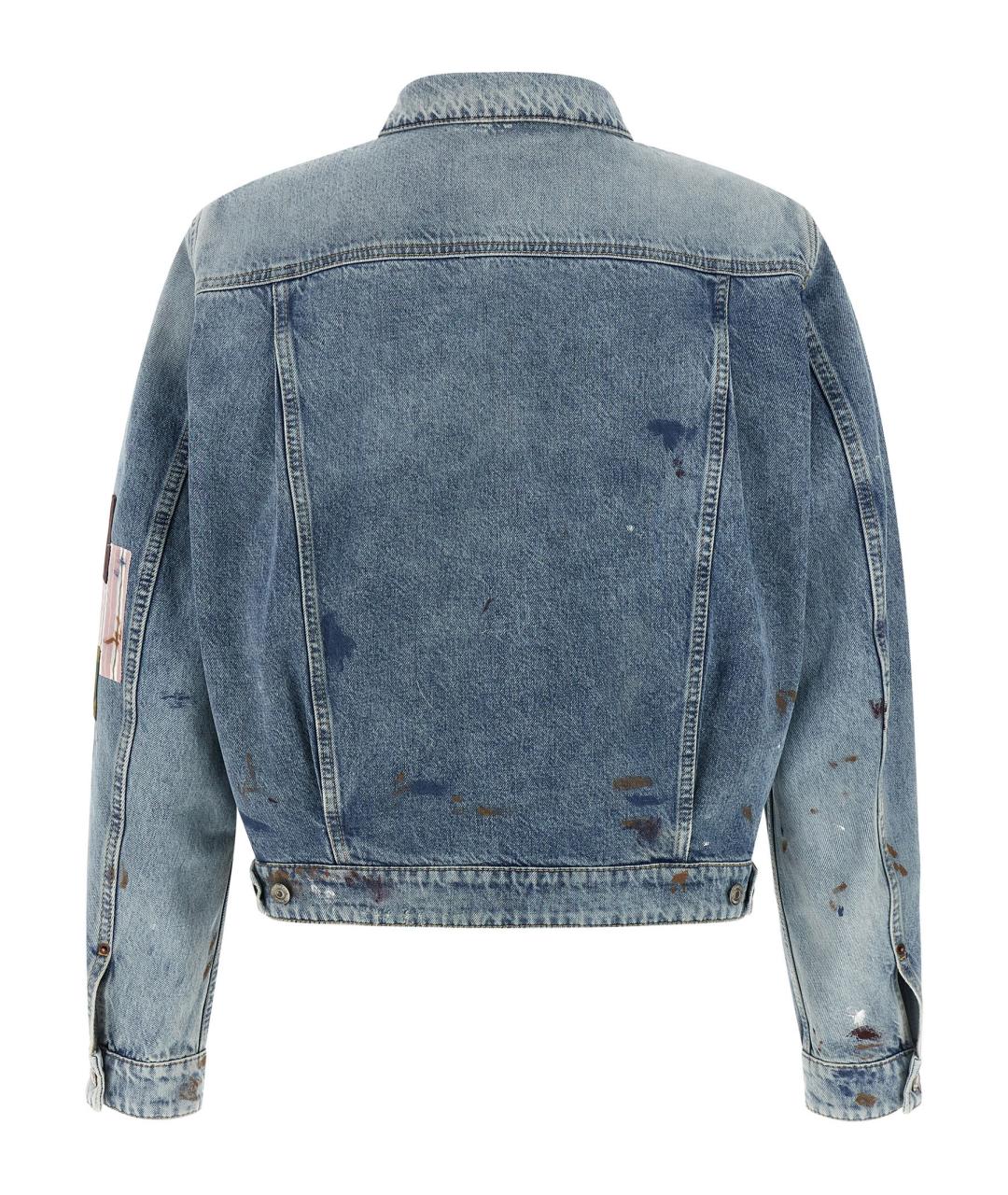 DSQUARED2 Синяя хлопковая куртка, фото 2