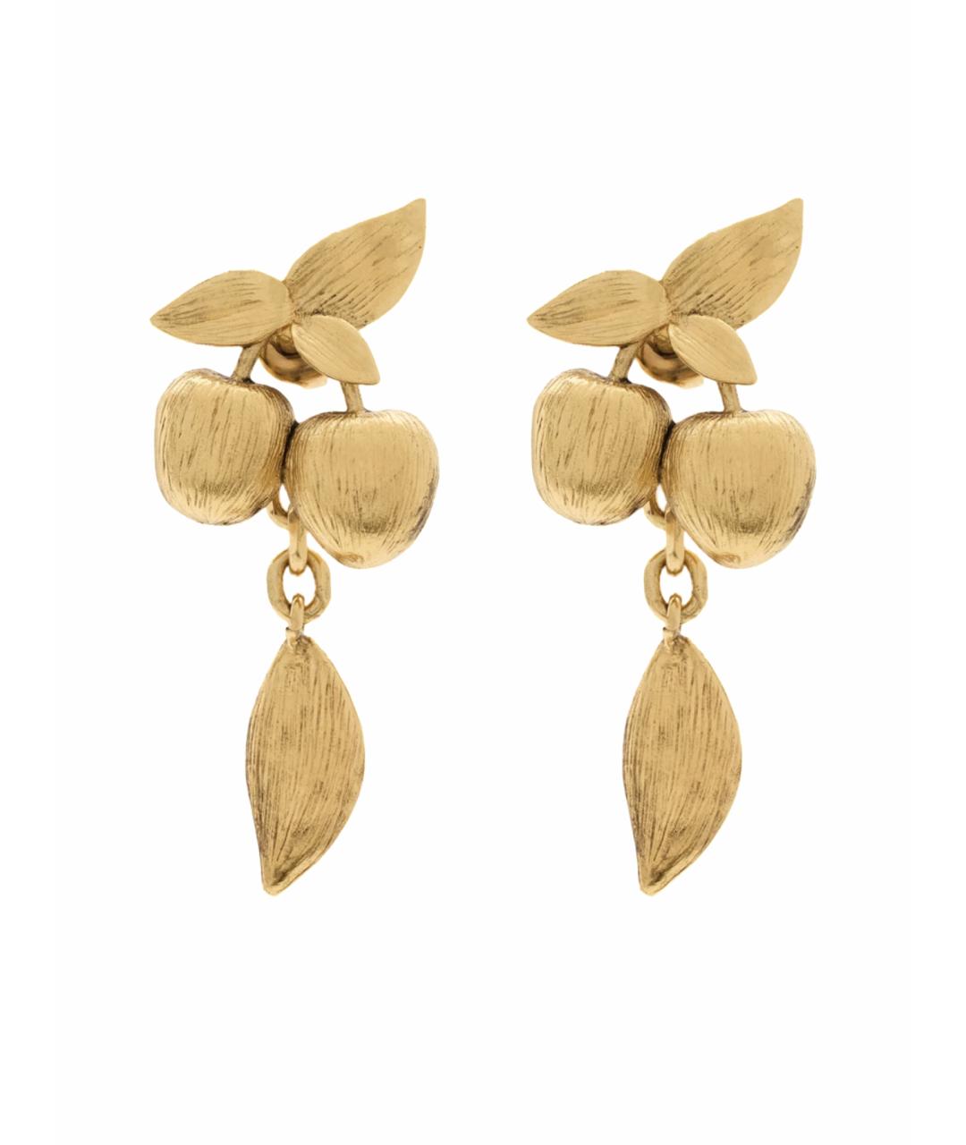 SAINT LAURENT Золотые металлические серьги, фото 4