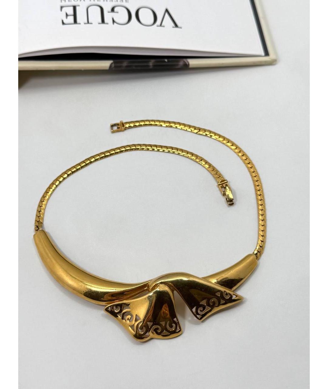 GIVENCHY Золотое металлическое колье, фото 9